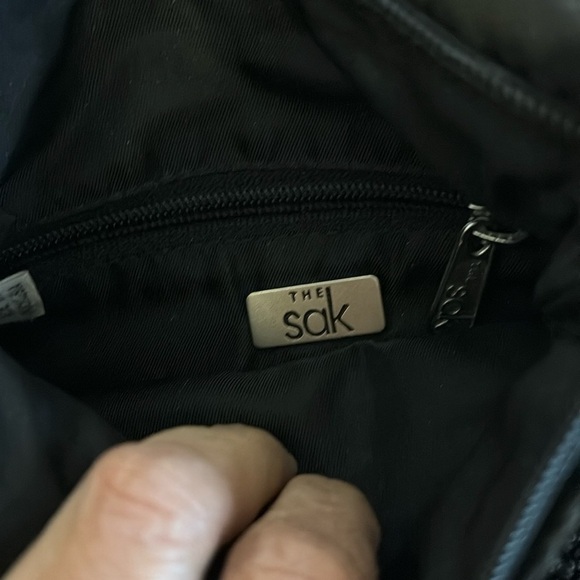 The Sak Bag Crossbody Shoulder Crochet Boho Black - Picture 4 of 5